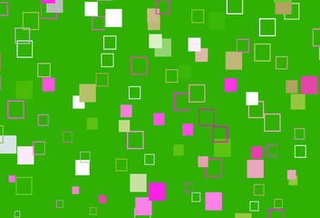 Obraz premium Light Pink, Green vector texture with rectangular style.
