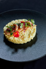 bruschetta with cherry tomato and basil
