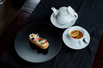 breakfast with coffee and coffee