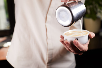 woman with cup of coffee