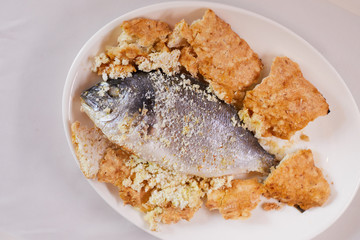 fried fish on a plate