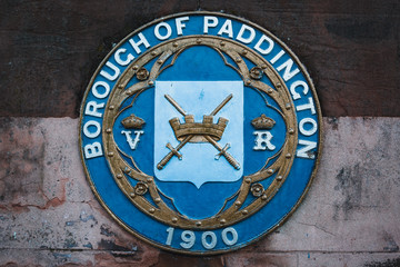 Borough of Paddington Sign in London, England
