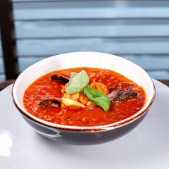 bowl of tomato soup