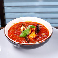bowl of tomato soup