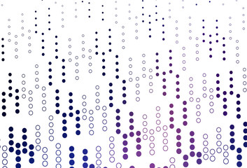 Light Pink, Blue vector texture with disks.