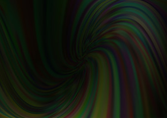 Dark Green vector backdrop with bent lines. Creative illustration in halftone marble style with gradient. The template for cell phone backgrounds.