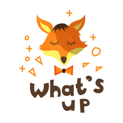 Vector cartoon flat animal character