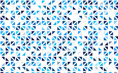 Light BLUE vector seamless backdrop with lines, triangles. Triangles on abstract background with colorful gradient. Template for business cards, websites.