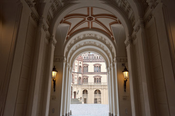 Corridor at Schwerin Castle, Schwerin, Mecklenburg-West Pomerania, Germany