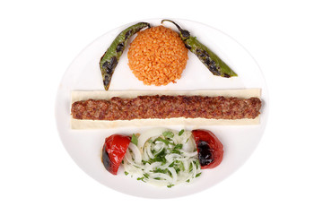 Photos of special and famous turkey barbecues for your restaurant and hotel menus adana kebab Fresh meat barbecue