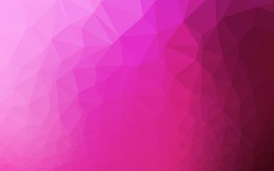 Light Pink vector blurry triangle pattern. A sample with polygonal shapes. Brand new style for your business design.
