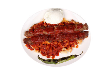 Photos of special and famous turkey barbecues for your restaurant and hotel menus iskender kebab Fresh meat barbecue