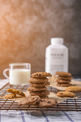 cup of coffee and cookies