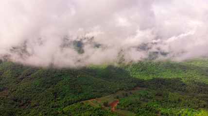 landscape with clouds