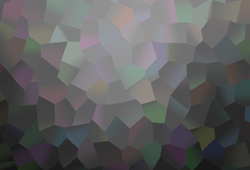 Dark Silver, Gray vector template in hexagonal style.