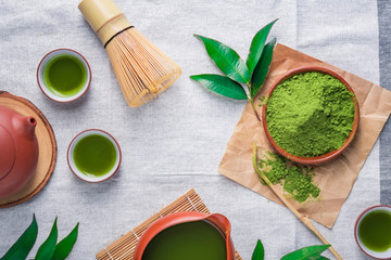 herbs and spices on wooden background