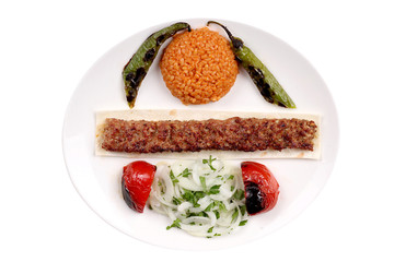 Photos of special and famous turkey barbecues for your restaurant and hotel menus soganli kebab Fresh meat barbecue