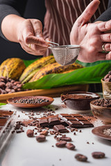 chef preparing food in kitchen