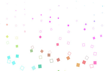 Light Multicolor, Rainbow vector layout with rectangles, squares.