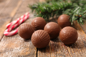 chocolate ball for christmas day