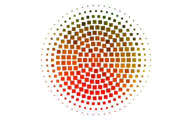 Light Green, Red vector pattern in square style. Modern abstract illustration with colorful rectangles. Pattern for commercials.