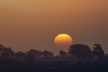Sunrise in Village