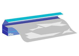 アルミホイル開く