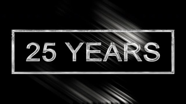 silver 25 years anniversary
