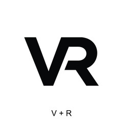 Letter V and R for icon or logo ready to use