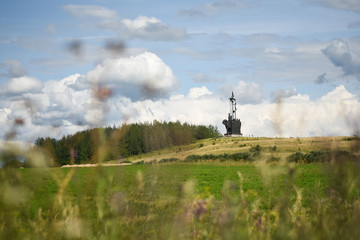 Monument to Alexander Nevsky on the field