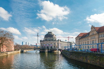BERLIN, GERMANY- March 11, 2018 : Berlin Cathedral Church. German Berliner Dom. A famous landmark in Berlin, Germany. © ilolab