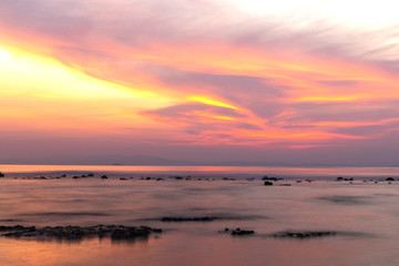 Fototapeta na wymiar Sunset on Havelock island