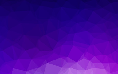 Fototapeta premium Dark Purple vector polygonal pattern. Glitter abstract illustration with an elegant design. New texture for your design.