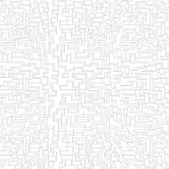 White geometric technology background. Vector illustration.