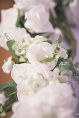 Obraz na płótnie Canvas India wedding decorative flowers roses close up