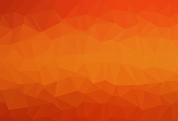 Light Orange vector low poly cover.