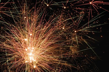 New year fireworks