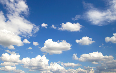 blue sky High angle air background