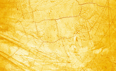 Wall plaster gold texture background