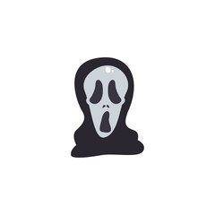 skull of dead on white background