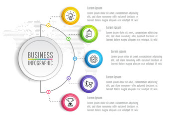 Fototapeta na wymiar Presentation business infographic