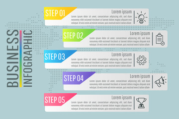 Presentation business infographic