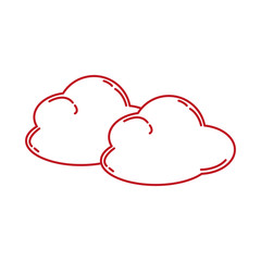 cloud sky flat style icon