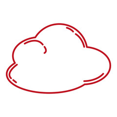 cloud sky flat style icon