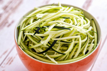 Zucchini spaghetti