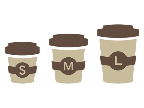 コーヒー 3種類のサイズSML
