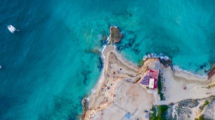 Cala Comte vista des del Dron
