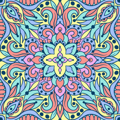 Seamless pattern with arabesques