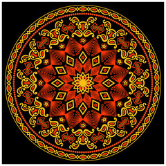 oriental mandala pattern