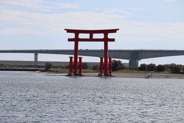弁天島　鳥居